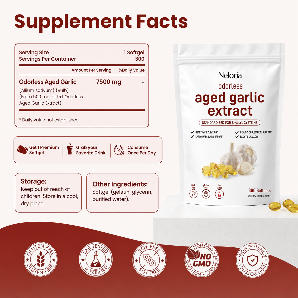 Odorless Aged Garlic Extract